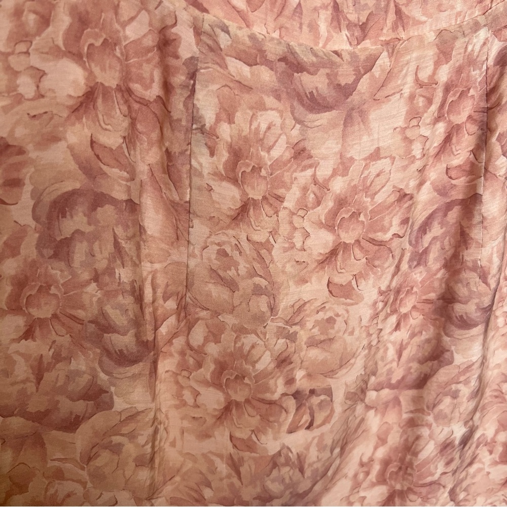 NWT LULUS Cherished Sweetheart Dusty Pink Floral Bustier Midi Dress. Size Small‎ - Picture 8 of 13